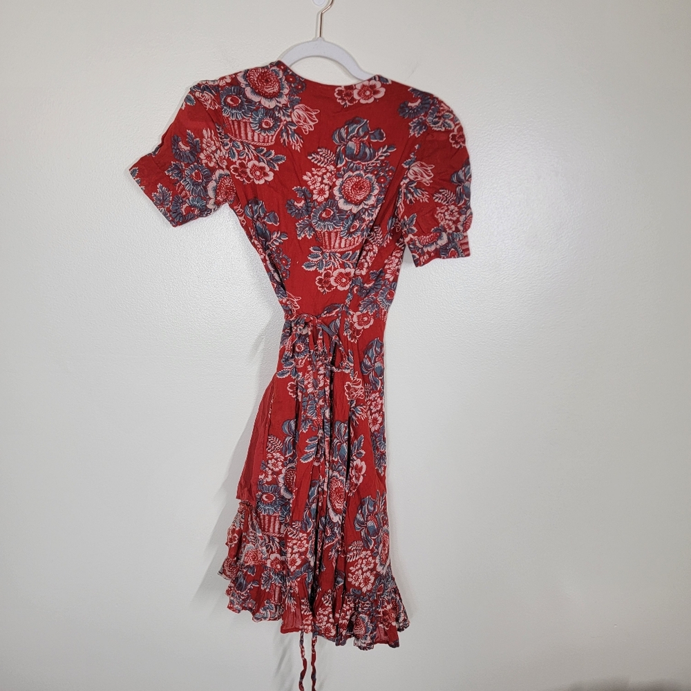 Ralph Lauren Denim & Supply Floral Wrap Maxi Dress Size Small - Picture 5 of 7
